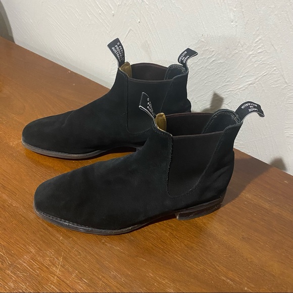 R.M Williams Comfort Craftsman Black Suede Boots US 10 - Picture 6 of 7